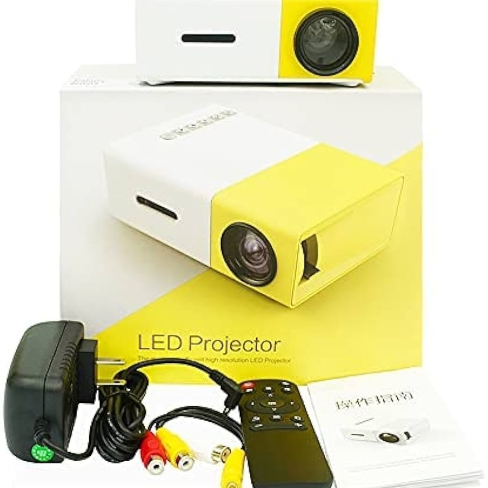 Compact Yellow and White LED Projector
